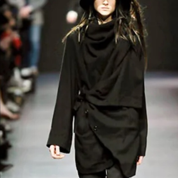 Ann Demuelemeester funnel neck asymmetric cardigan - Picture 2 of 12